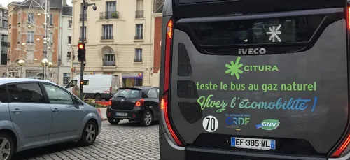 A bord d'un bus au gaz