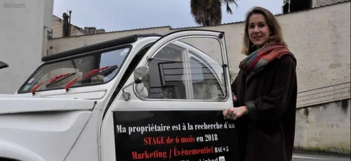 Etudiante en Marketing, elle postule de manière originale