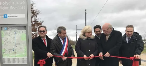 Nouvelle station de tramway pour la Polyclinique Reims-Bezannes