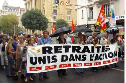 Les retraités dans la rue
