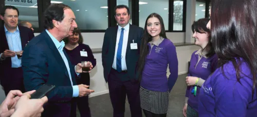 Michel-Edouard Leclerc a fait sa première visite à Neoma