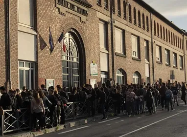 Le lycée Roosevelt à Reims bloqué