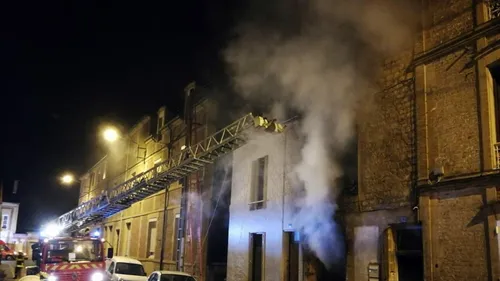 Incendie dans le centre de Charleville