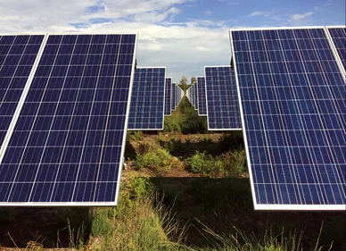 Une centrale solaire à Brienne-le-Château.