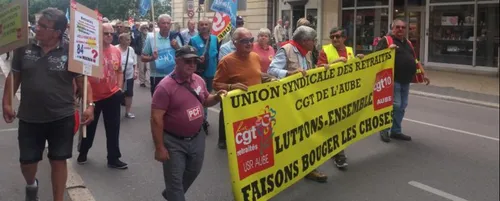 Presque 200 retraités dans les rues troyennes
