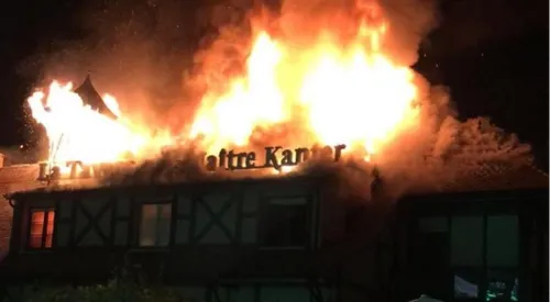 La taverne de Maître Kanter à Reims-Thillois, ravagée par les flammes