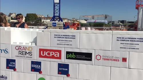 1ère pierre pour l'espace aqualudique à Reims