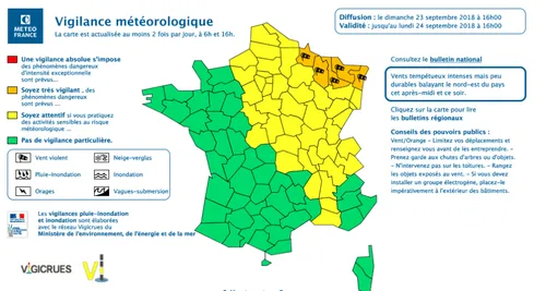 Gros coups de vent sur les Ardennes