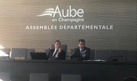 Visite de Jean Rottner dans l'Aube