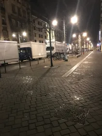 Les forains bloquent le centre de Reims