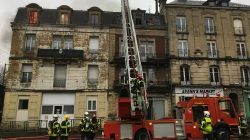 Incendie dans le centre de Charleville