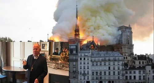 L'évêque de Troyes triste pour Notre-Dame.