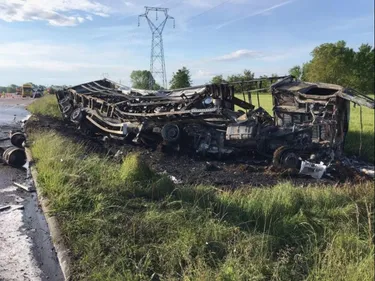 Un blessé grave dans une collision entre une voiture et un poids-lourd