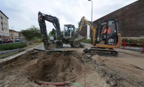 L'eau sort de terre à Châlons.