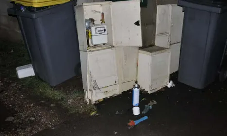 Coffret de Gaz percuté = 9 personnes évacuées