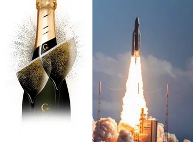 La fusée Ariane décolle avec du Champagne aubois
