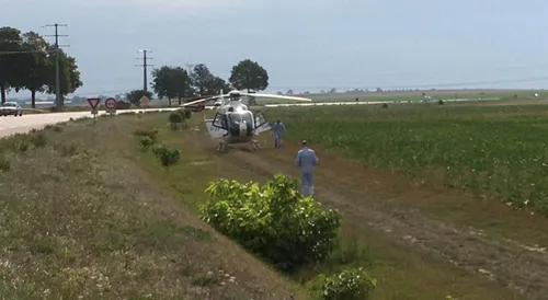 Un automobiliste héliporté après un accident