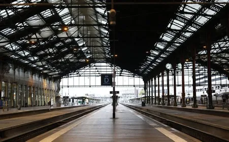 Trafic SNCF totalement à l'arrêt