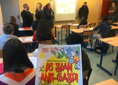 Les élèves s'engagent dans le slam anti-gaspi