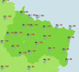 Jorge déboule sur la région