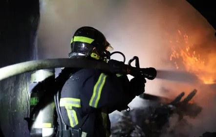 Incendie dans le centre de Reims