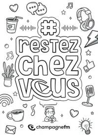 Champagne FM propose un dessin à colorier spécial confinement