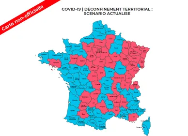 Cette carte du déconfinement n'est pas officielle