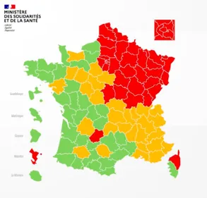 Voici la première carte du déconfinement