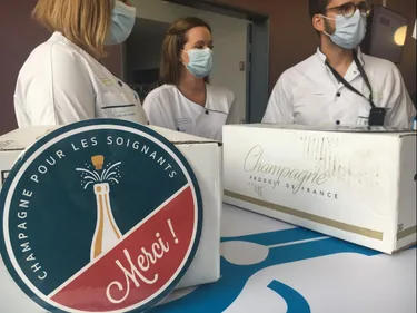 Champagne pour les soignants