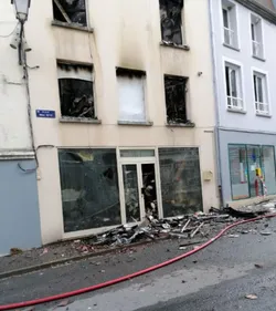 Incendie dans le centre de Montmirail