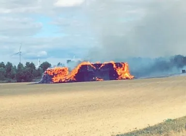 Feu sur la RN44