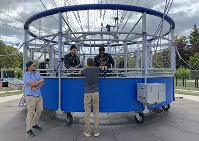 Un concert de musique électro à plus de 100 m de hauteur