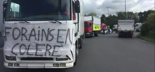 Opération escargot des forains dans la Marne