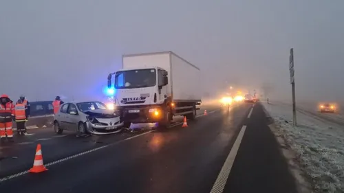 Collision voiture-camion