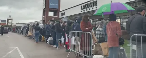 Une impressionnante file d'attente