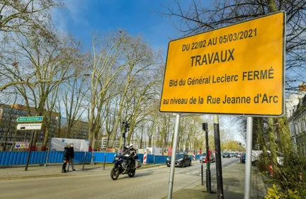 Des travaux dans le centre de Reims