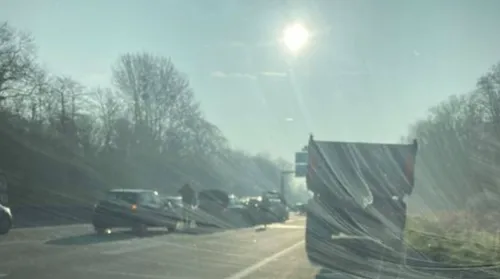Carambolage dans la traversée urbaine de Reims