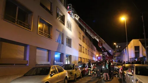 Un appartement détruit par les flammes