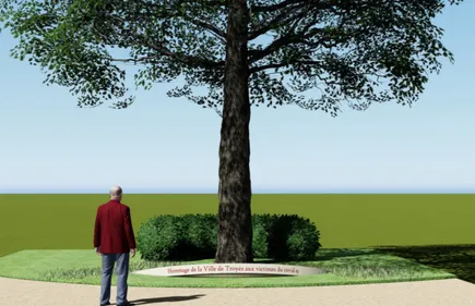 Une stèle en hommage aux victimes du Covid