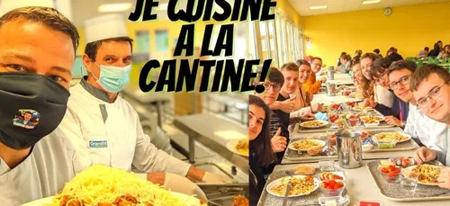 Quand un Youtubeur cuisine pour des lycéens marnais