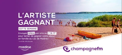 Gagnez votre séjour en famille au Lac de Madine sur Champagne FM