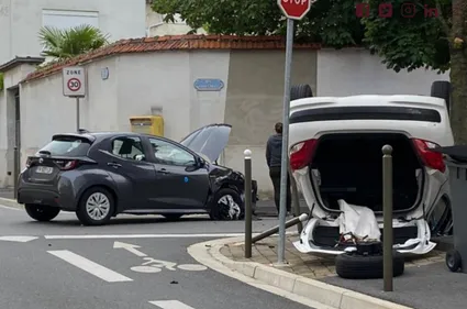Spectaculaire collision à Reims