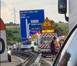 Carambolage sur l'A26