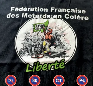Défilé des motards en colère