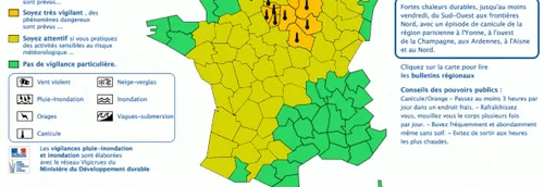 Alerte à la canicule maintenue dans notre région