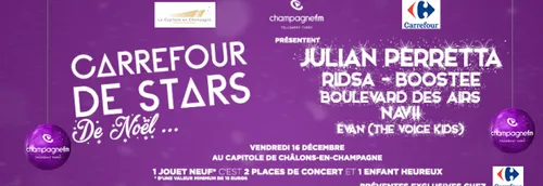 Le Carrefour de Stars de Noël de Champagne FM commence aujourd'hui