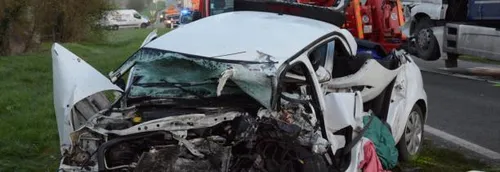 Terrible collision sur la RN31