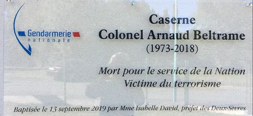 La caserne de Moncoutant rebaptisée Arnaud-Beltrame