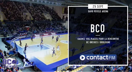 GAGNEZ VOS PLACES POUR LE MATCH BC ORCHIES - BOULOGNE