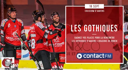 GAGNEZ VOS PLACES POUR LE MATCH LES GOTHIQUES D'AMIENS - ROUEN